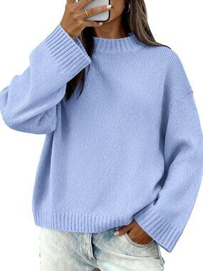 Cozy Fall Sweater for Women | Crewneck Loose Fit Winter Outfit Essential